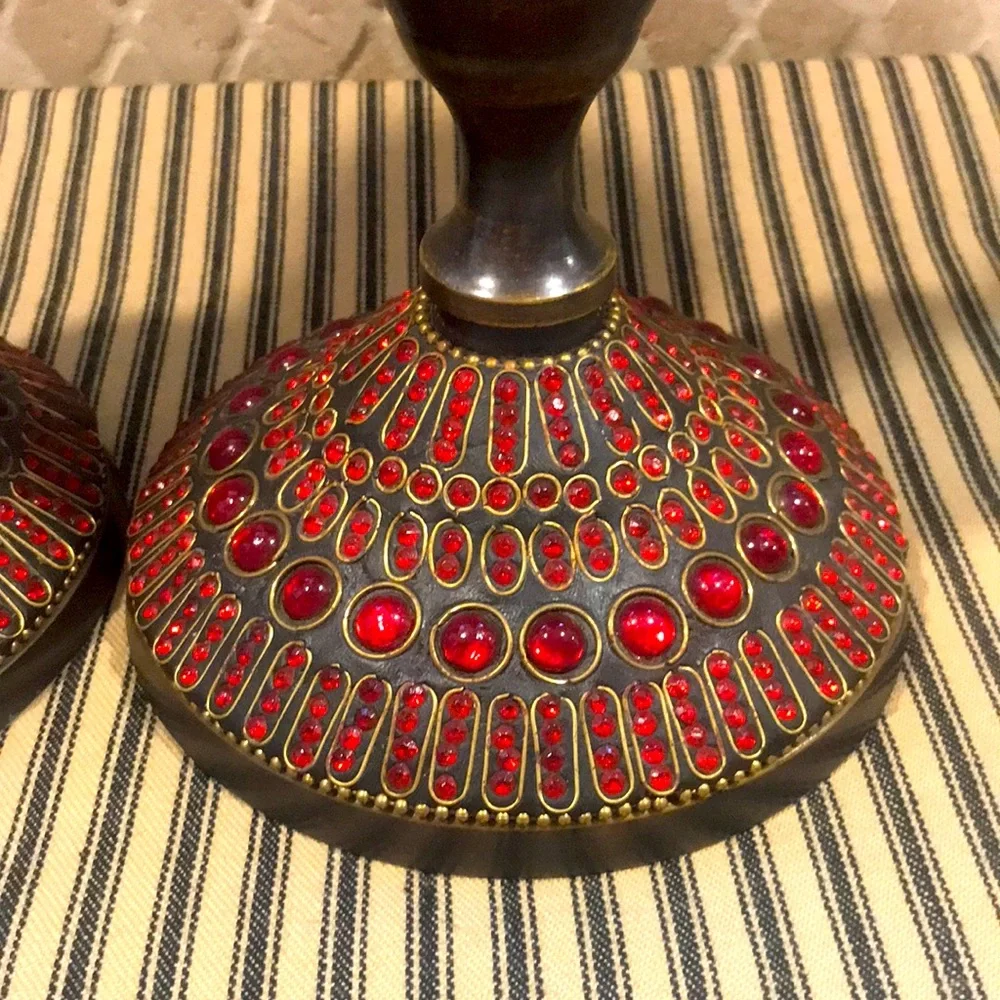 NWT Z Gallerie Set of 2 Metal Candle Holders